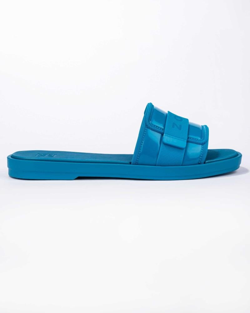 Chinelo Slide Feminino Zaxy Mania Azul 3