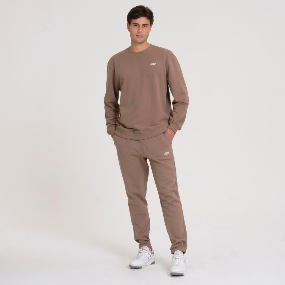 Casaco New Balance Small Logo Masculino Marrom 3