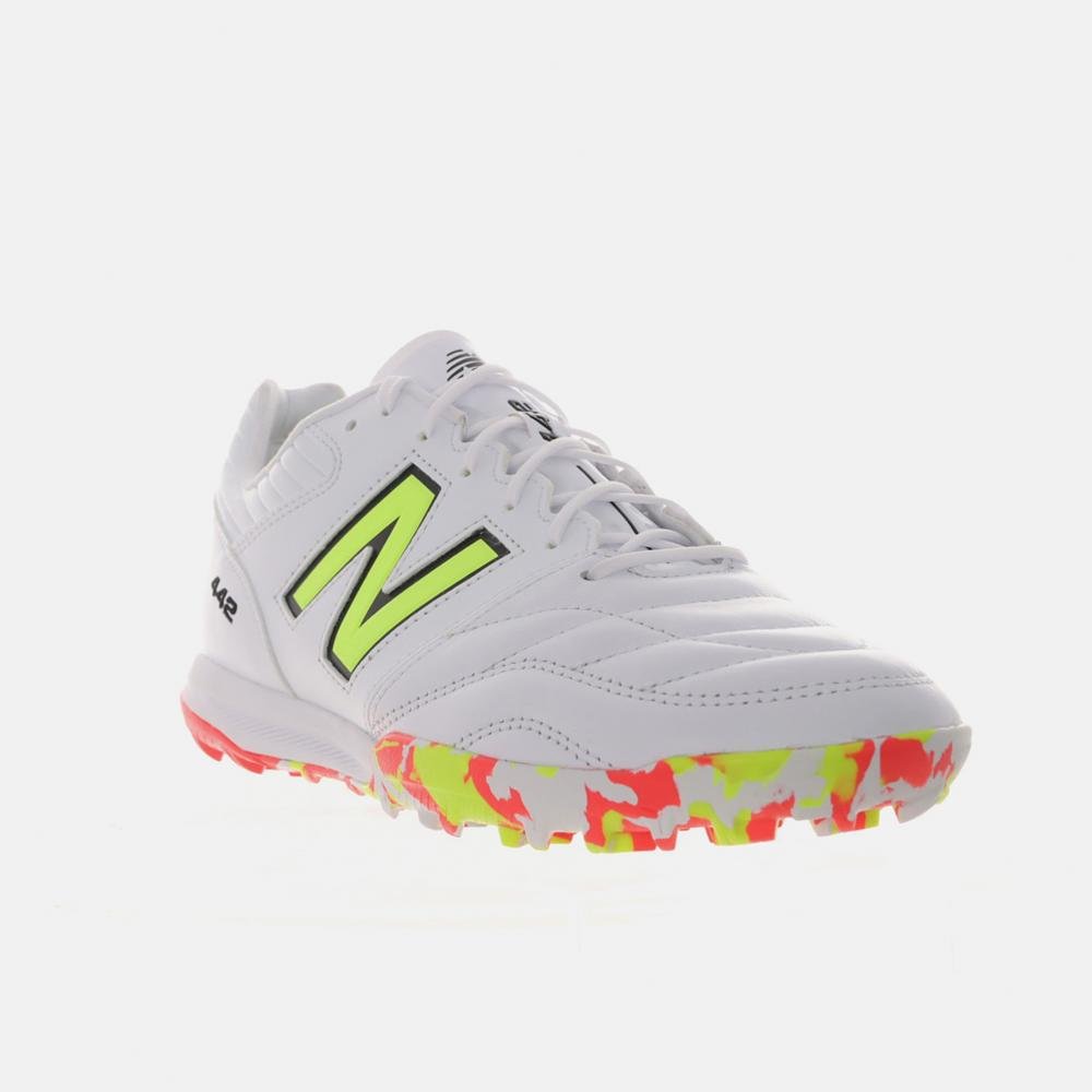 Chuteira Society New Balance 442 Pro Tf V2 Masculina Branco 4