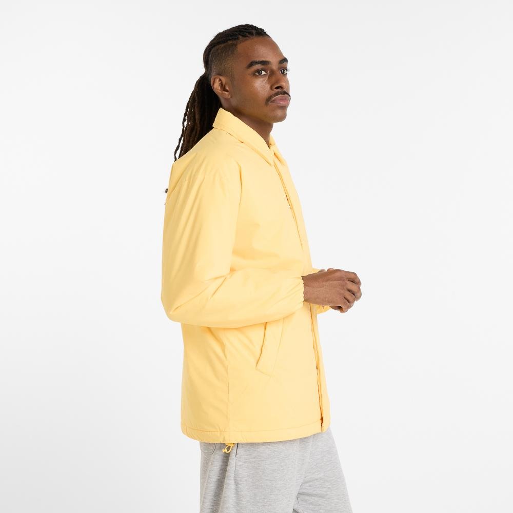 Jaqueta Athletics Coaches Masculina Amarelo 3