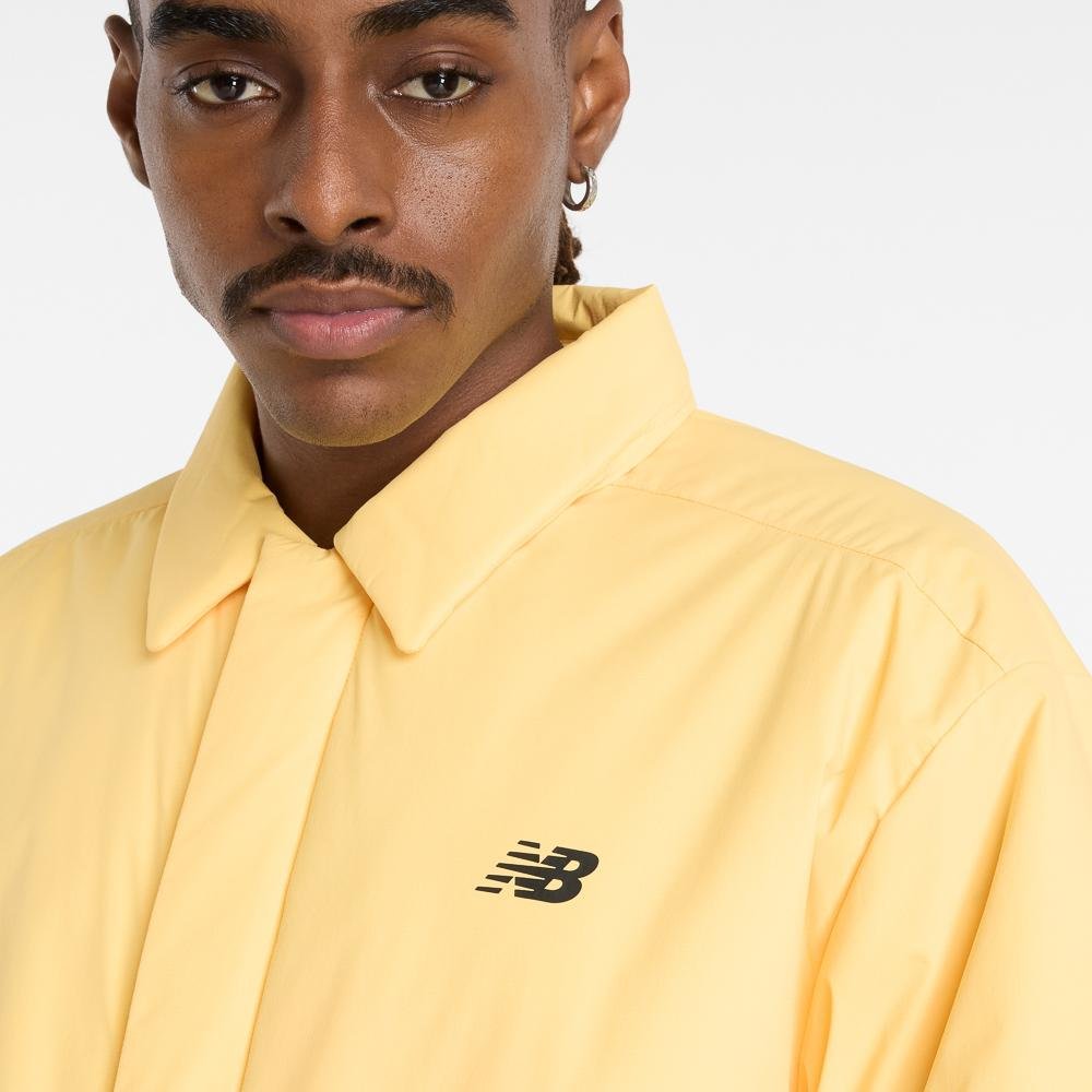 Jaqueta Athletics Coaches Masculina Amarelo 5