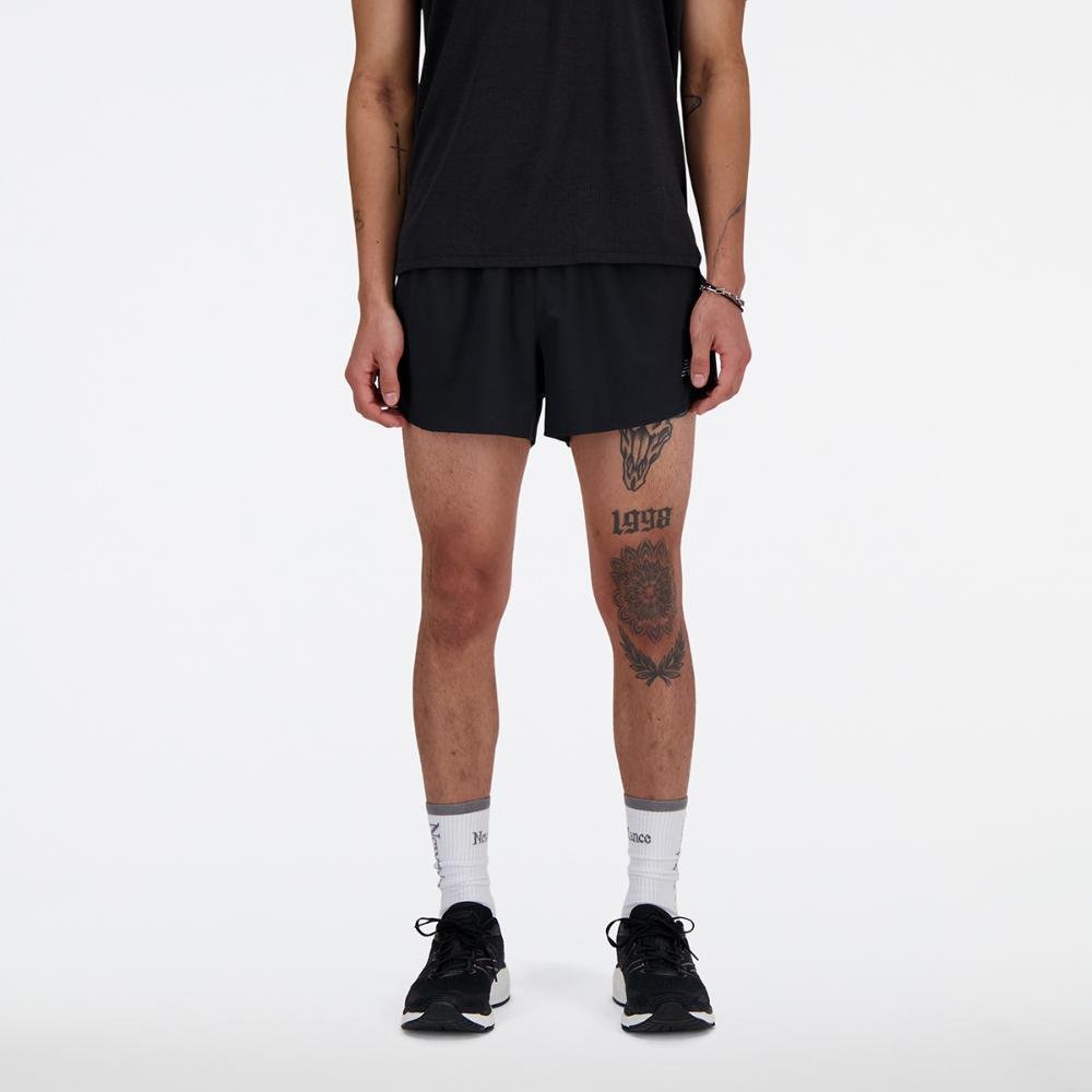 Shorts New Balance Split Run Club - 3" Masculino Preto 2
