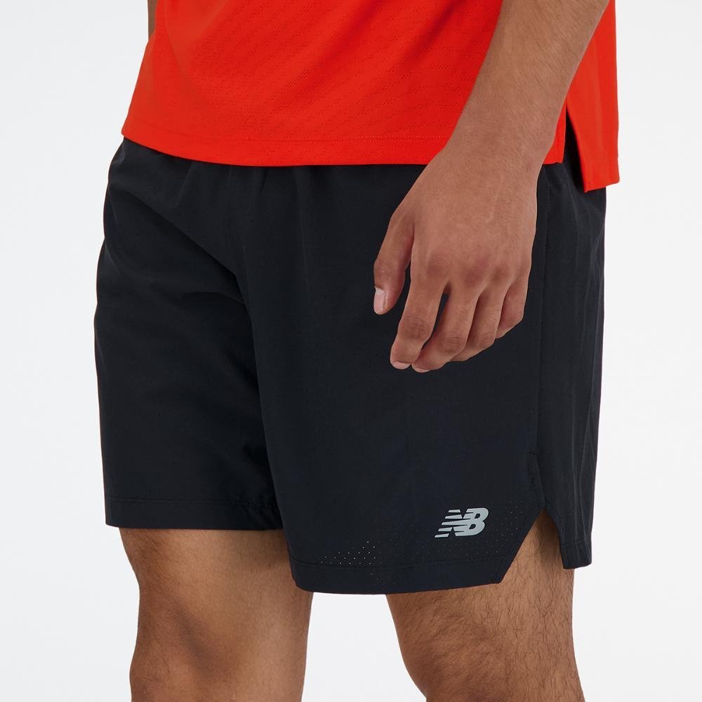 Shorts New Balance Run Club - 7" Masculino Preto 6