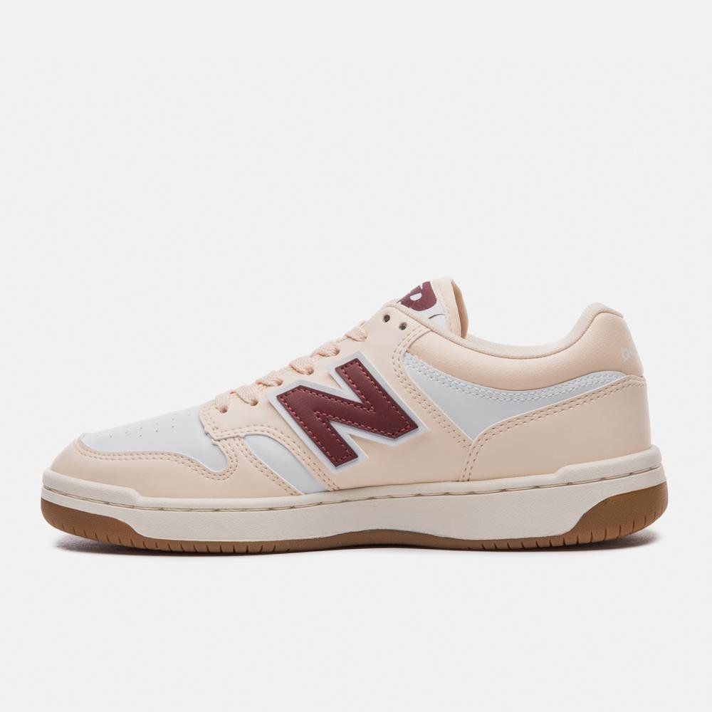 Tênis New Balance 480 Low Masculino Rosa/Branco/Bordô 2