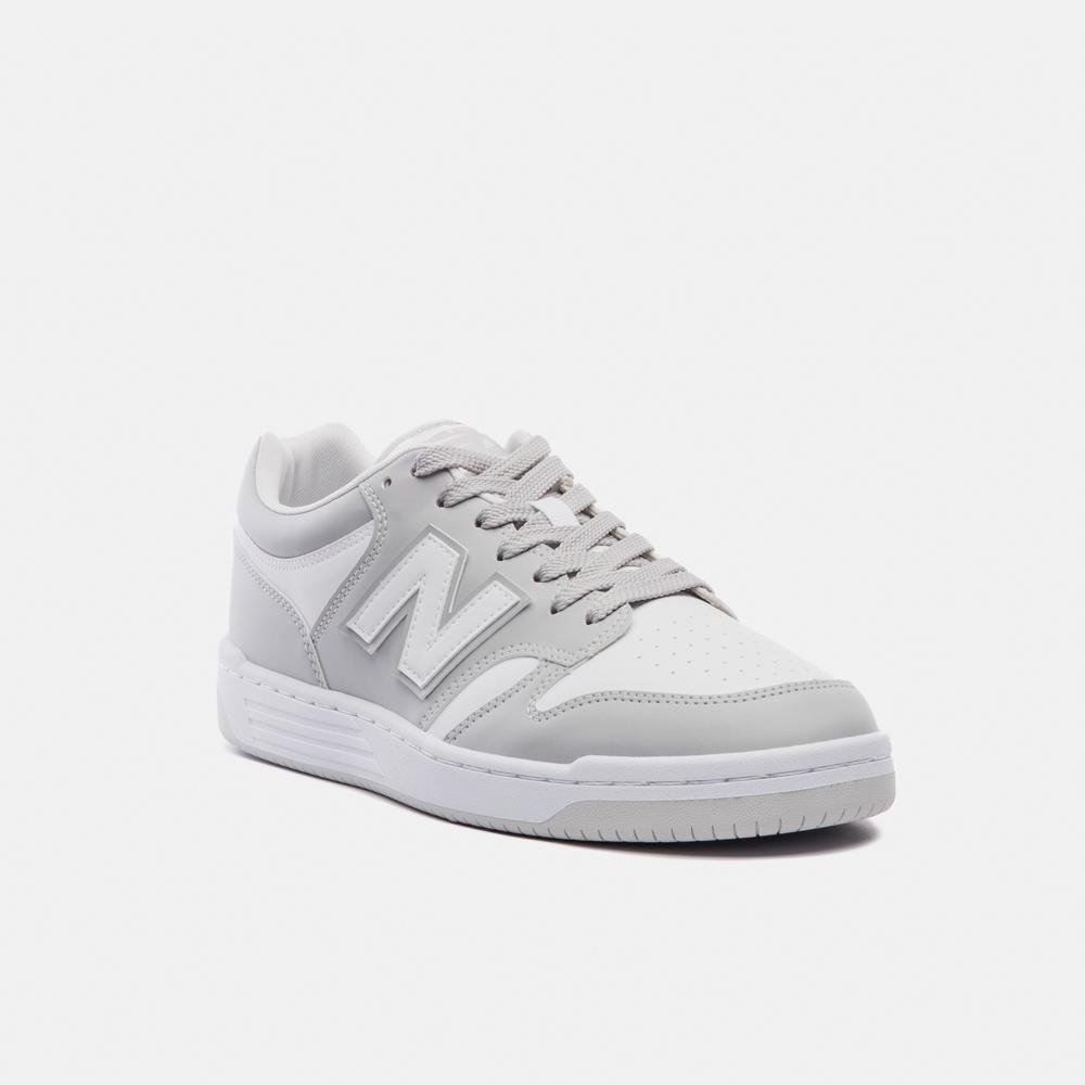Tênis New Balance 480 Low Unisex Cinza/Branco 4