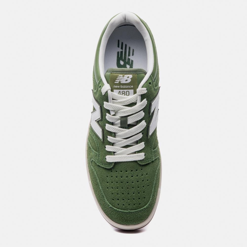 Tênis New Balance 480 Low Unisex Verde/Branco 3