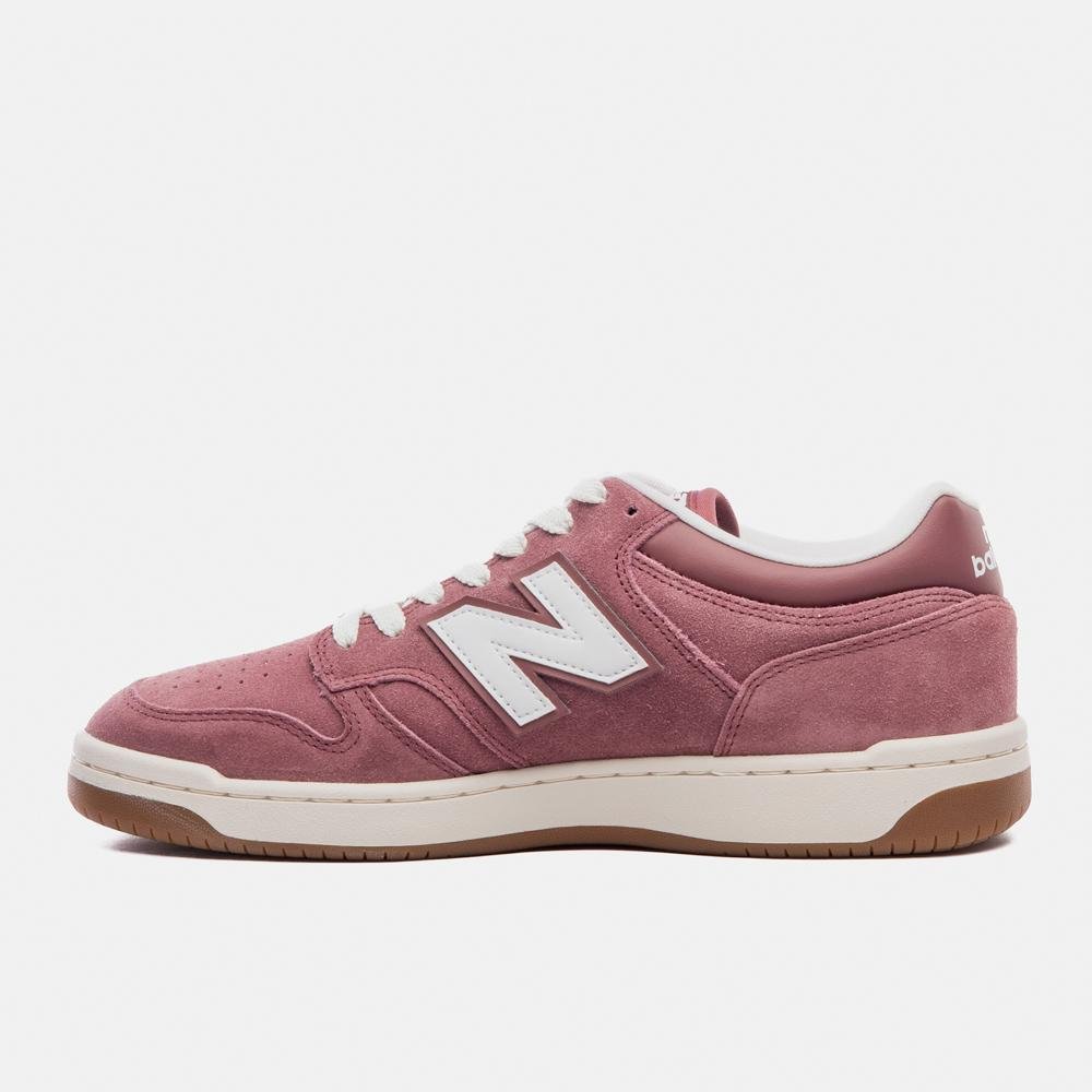 Tênis New Balance 480 Low Unisex Rosa/Branco 2