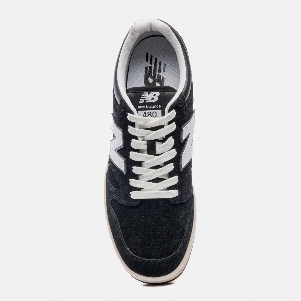 Tênis New Balance 480 Low Unisex Preto/Branco 3