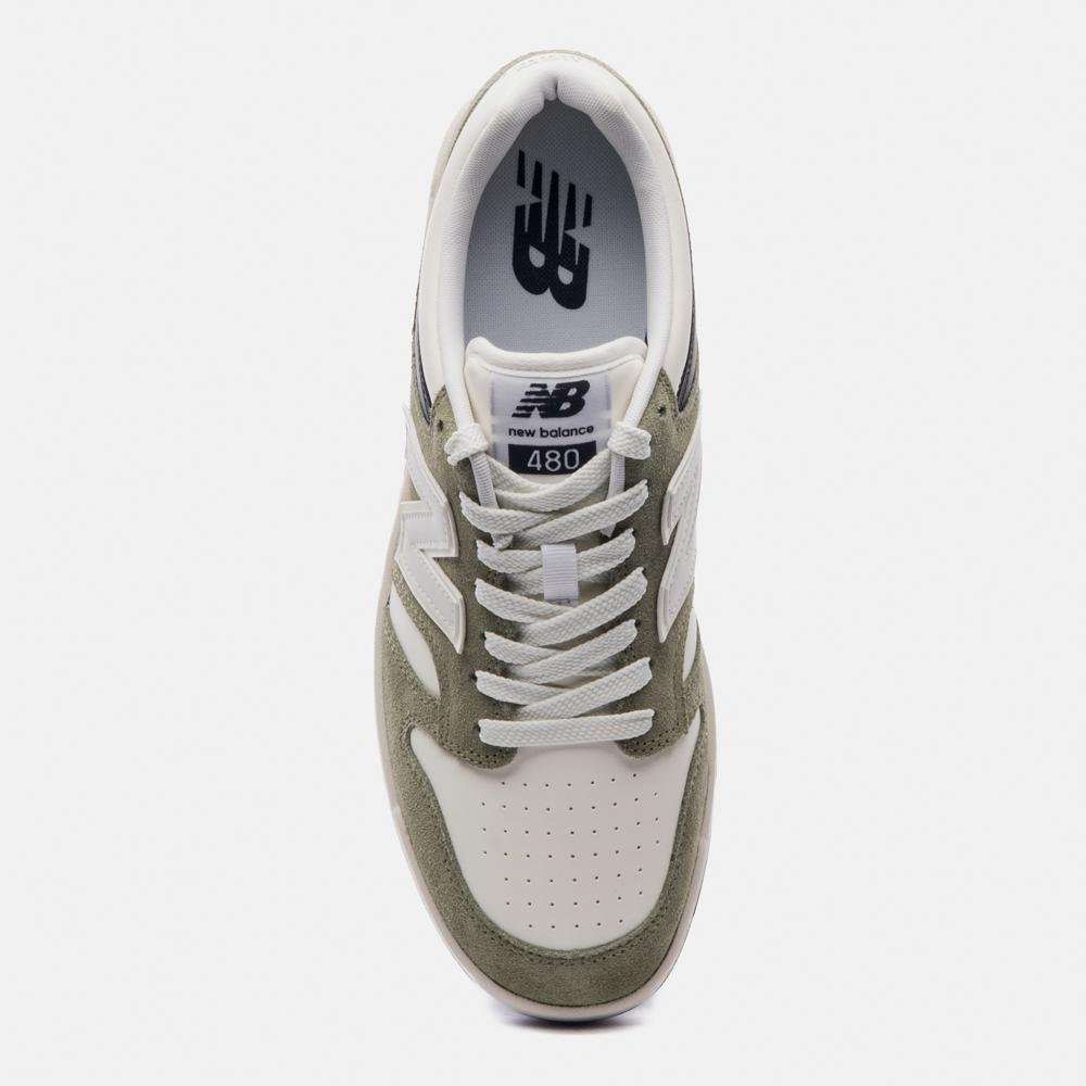 Tênis New Balance 480 Low Unisex Verde/Branco/Azul 3