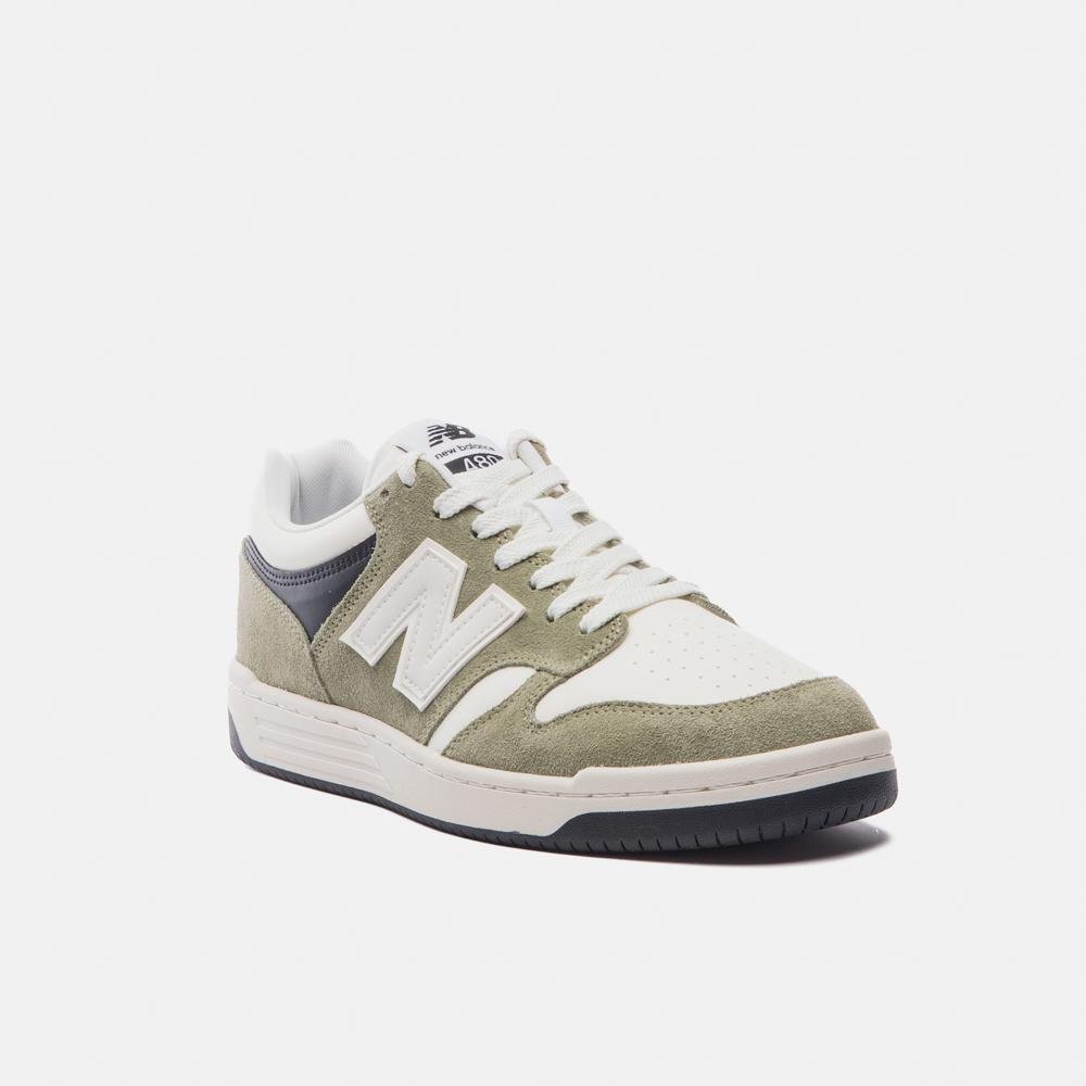 Tênis New Balance 480 Low Unisex Verde/Branco/Azul 4