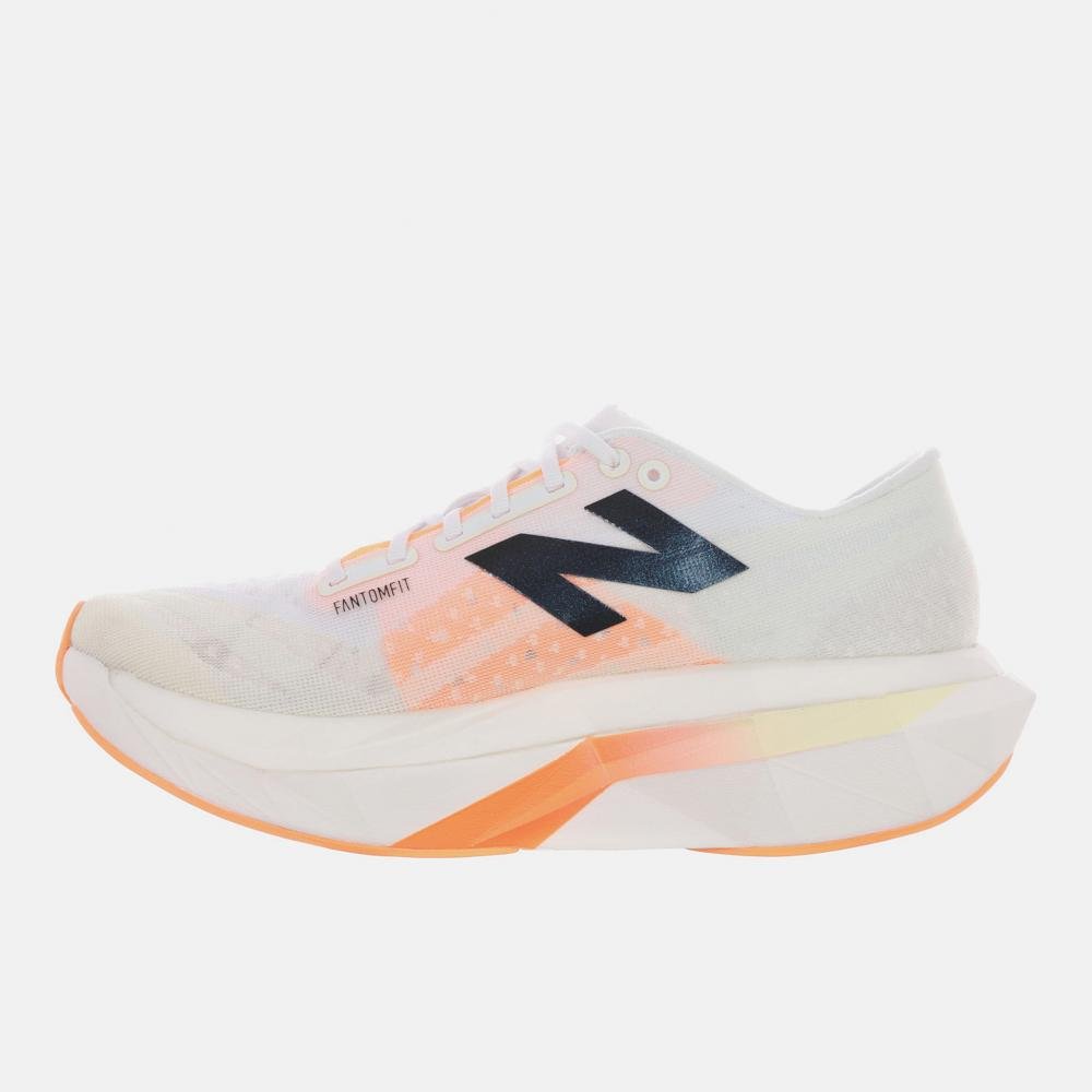 Tênis New Balance Fuelcell Supercomp Elite V4 Feminino Bege/Laranja 2
