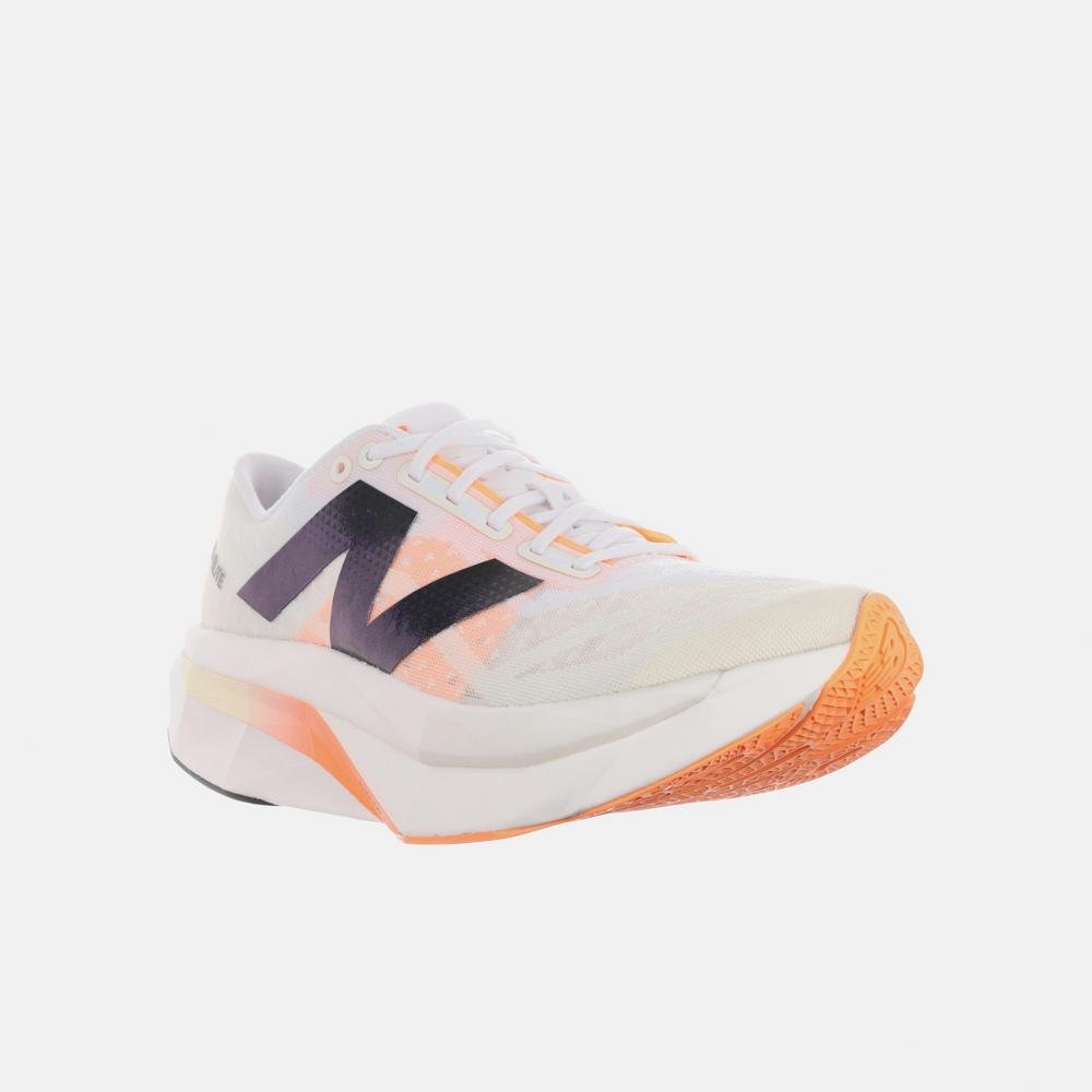 Tênis New Balance Fuelcell Supercomp Elite V4 Feminino Bege/Laranja 4