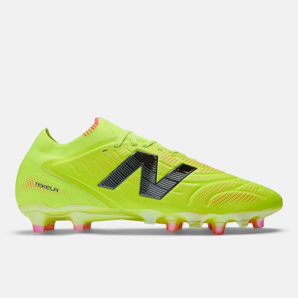 Chuteira Campo New Balance Tekela Elite Low Laced Fg V5 Unisex Amarelo 1