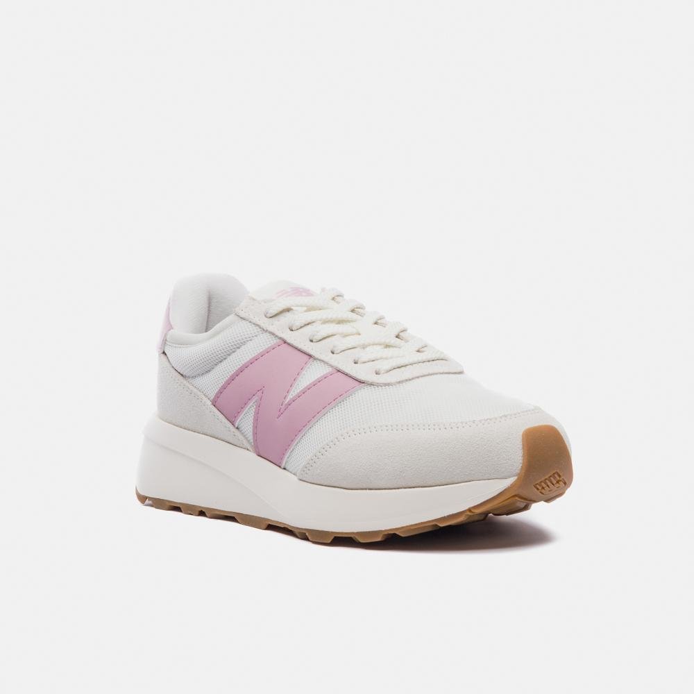Tênis New Balance 370v1 Unisex Branco/Rosa 4