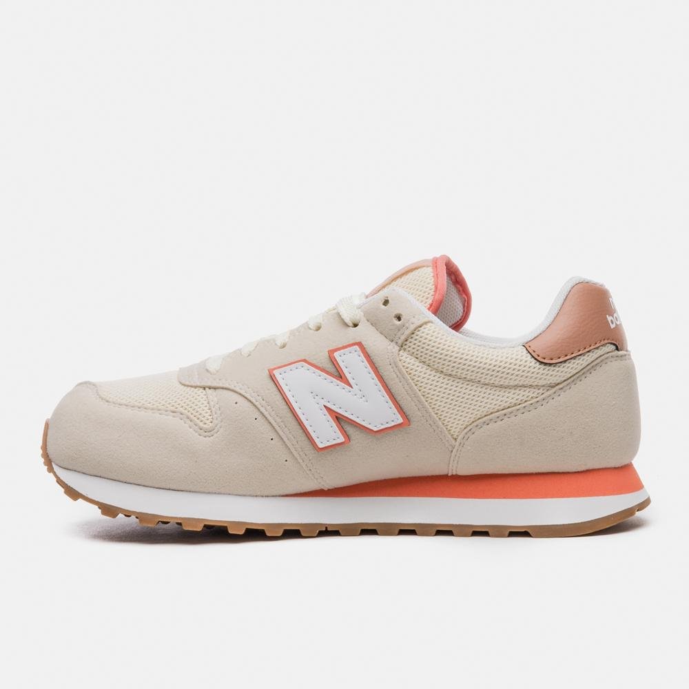 Tênis New Balance 500v2 Feminino Bege/Laranja 2