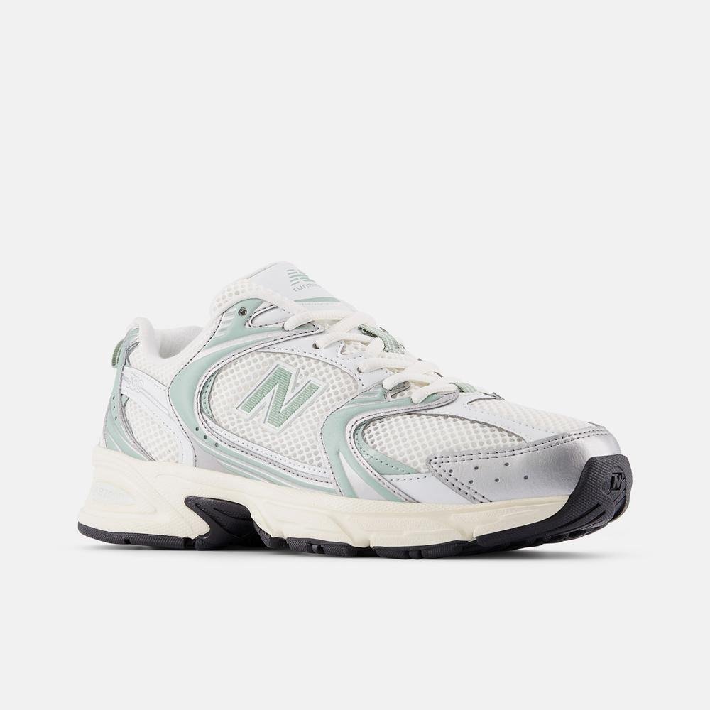 Tênis New Balance 530 Unisex Branco/Verde 4
