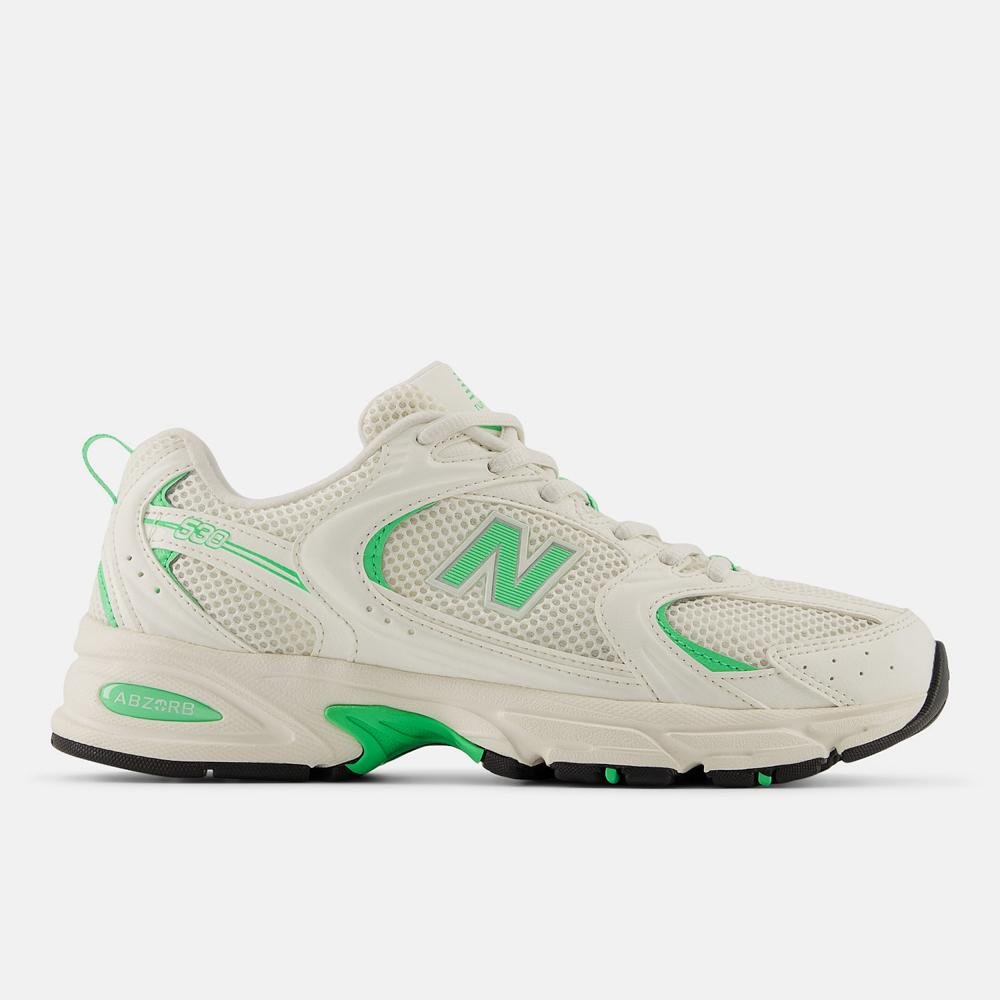 Tênis New Balance 530 Unisex Branco/Verde 1