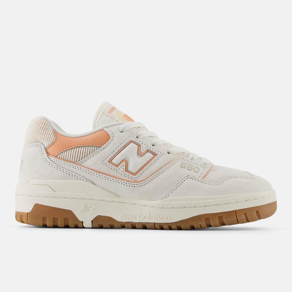 Tênis New Balance 550 Feminino Branco/Laranja 1