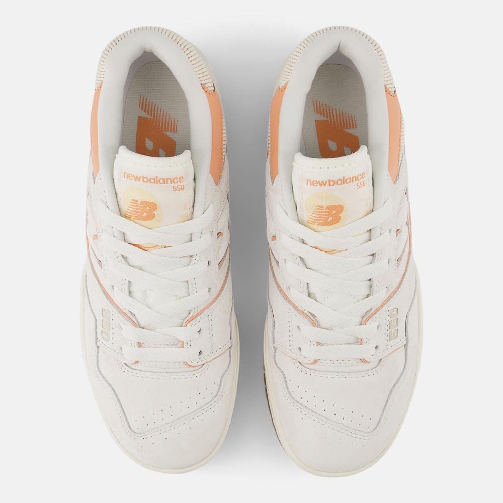 Tênis New Balance 550 Feminino Branco/Laranja 3