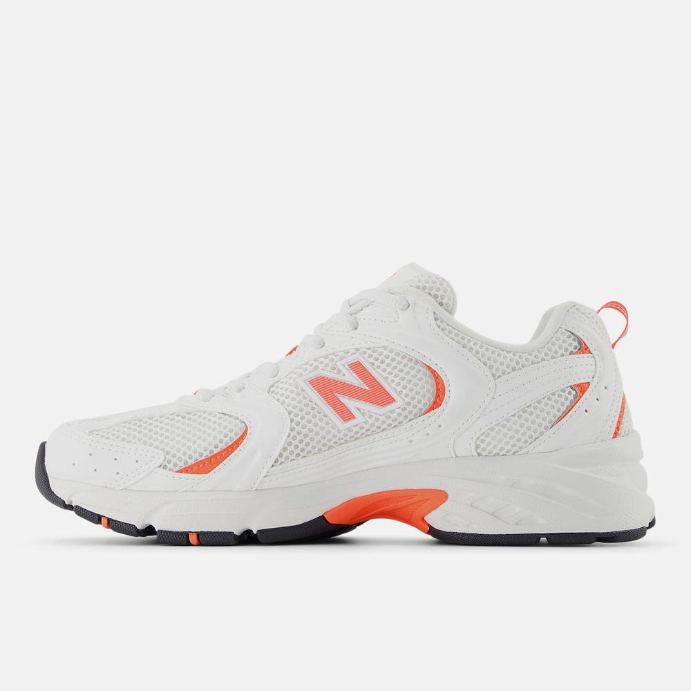 Tênis New Balance 530 Unisex Branco/Laranja 2