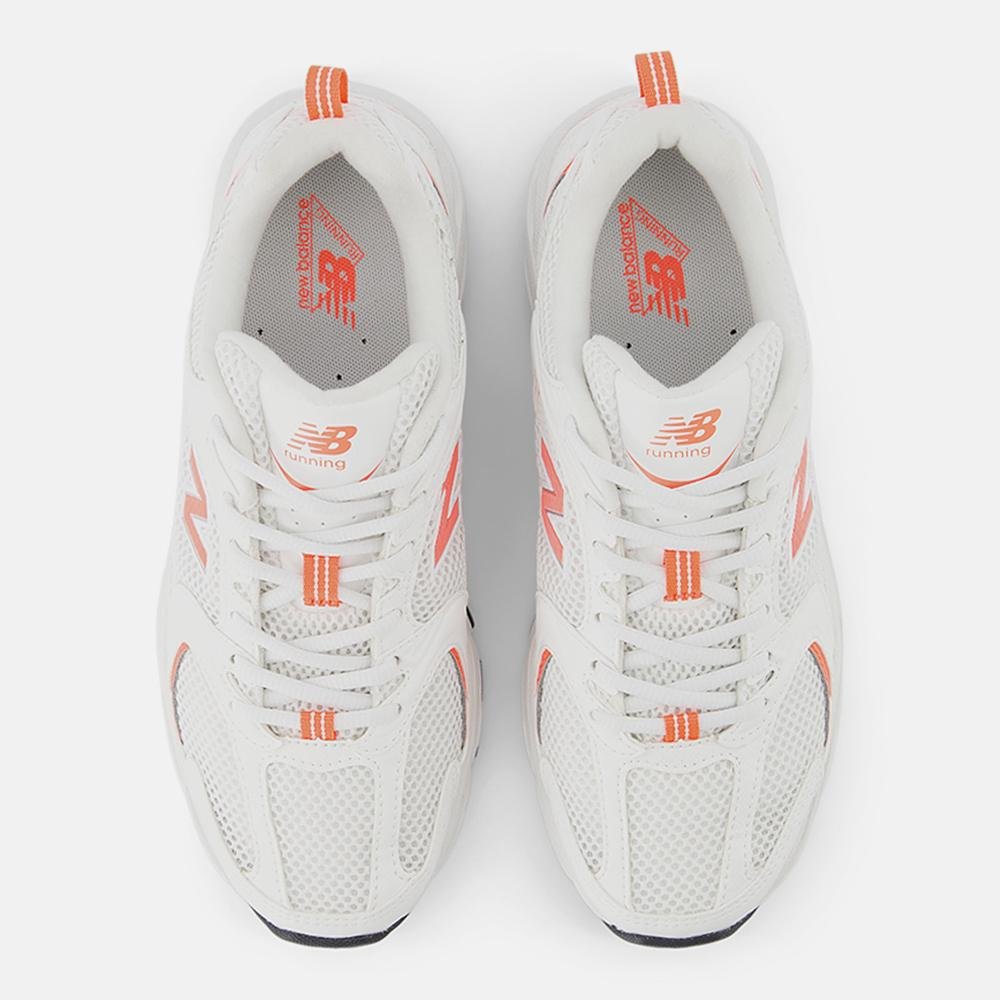 Tênis New Balance 530 Unisex Branco/Laranja 3