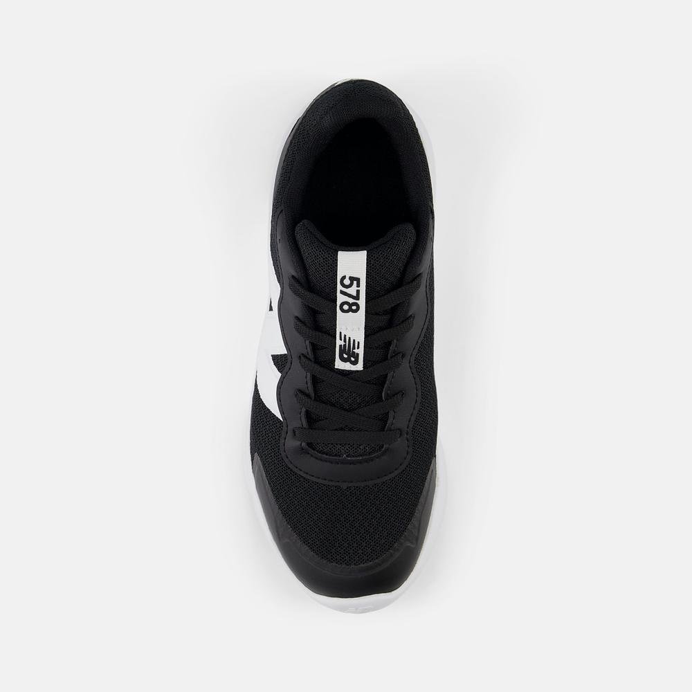 Tênis New Balance 578 Juvenil Preto/Branco 3