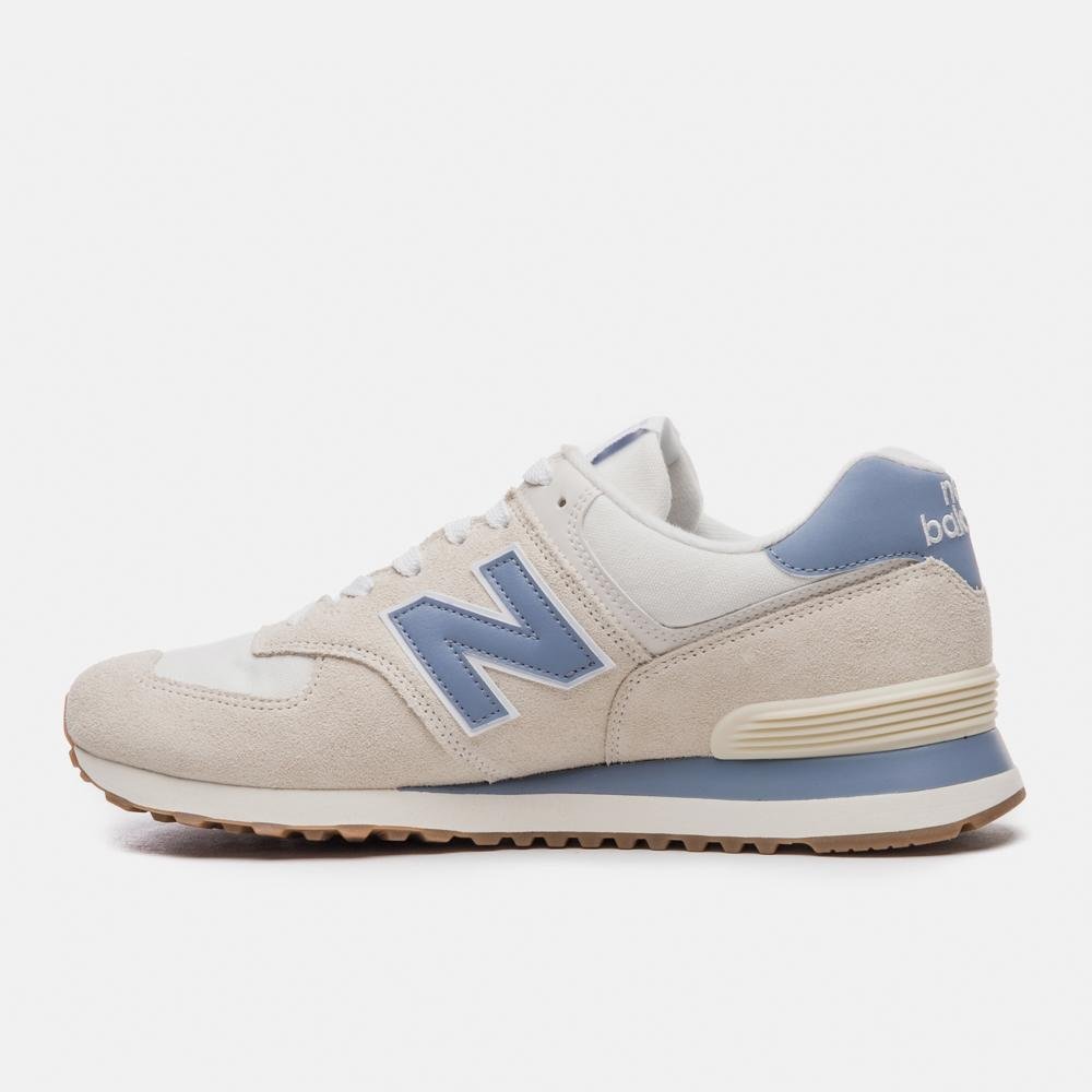 Tênis New Balance 574v2 Unisex Bege/Azul 2