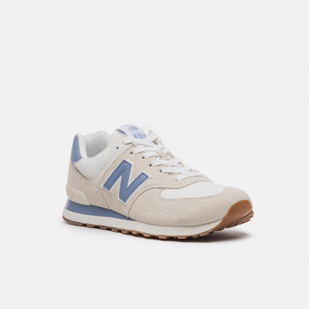 Tênis New Balance 574v2 Unisex Bege/Azul 4