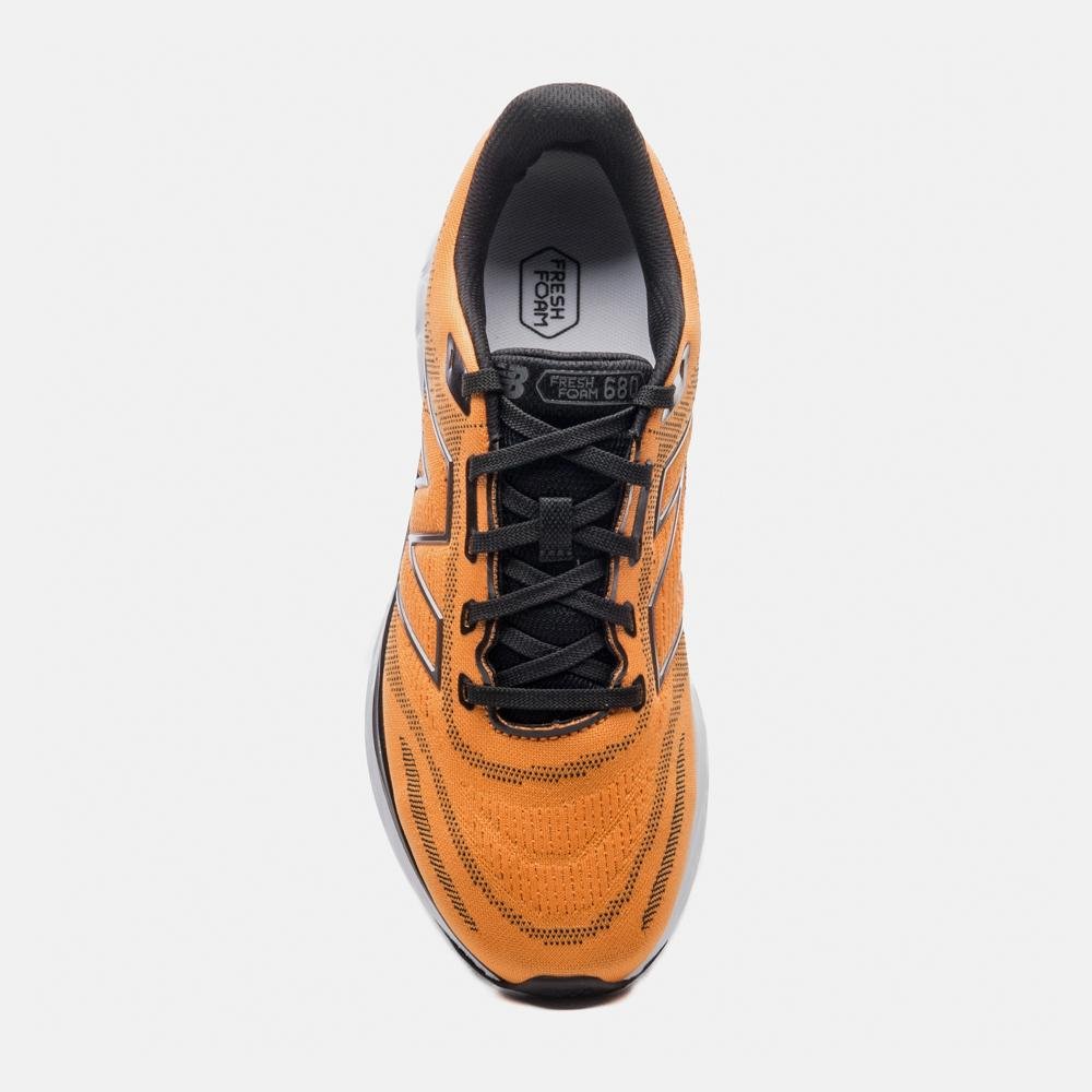 Tênis New Balance Fresh Foam 680v8 Masculino Laranja 3