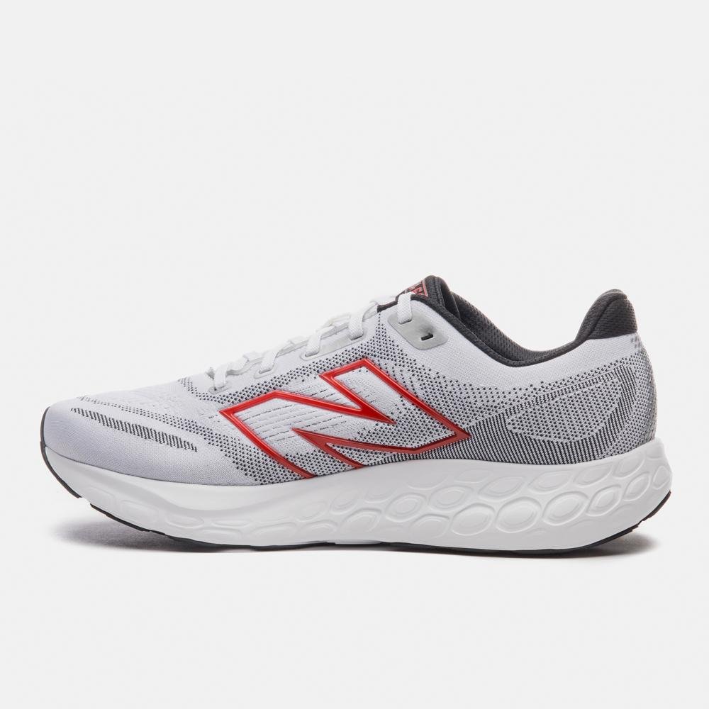 Tênis New Balance Fresh Foam 680v8 Masculino Branco/Cinza/Preto 2