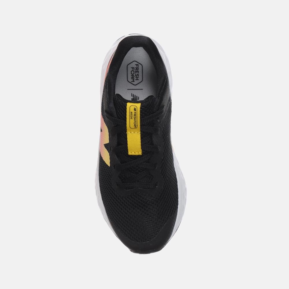 Tênis New Balance Fresh Foam Arishi V4 Infantil Preto/Laranja 3