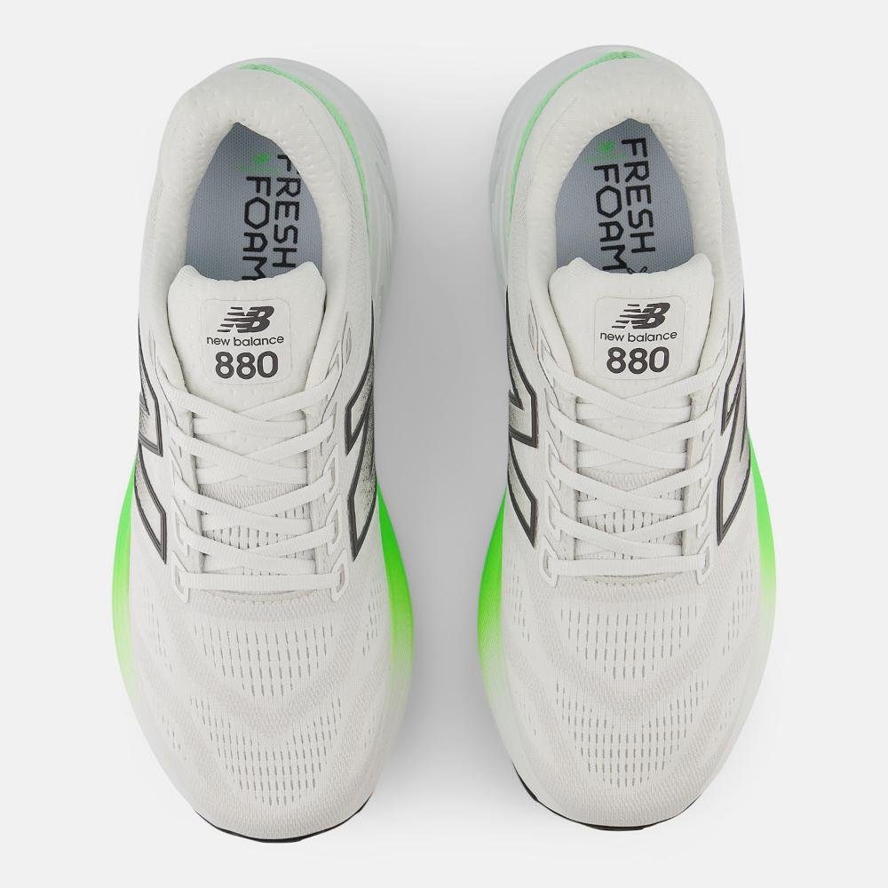 Tênis New Balance Fresh Foam X 880v15 Masculino Branco/Verde 3