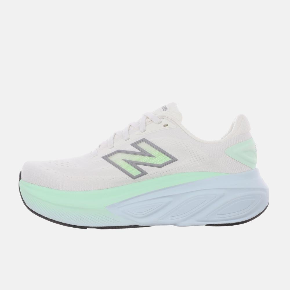 Tênis New Balance Fresh Foam X More V6 Feminino Branco/Verde 2