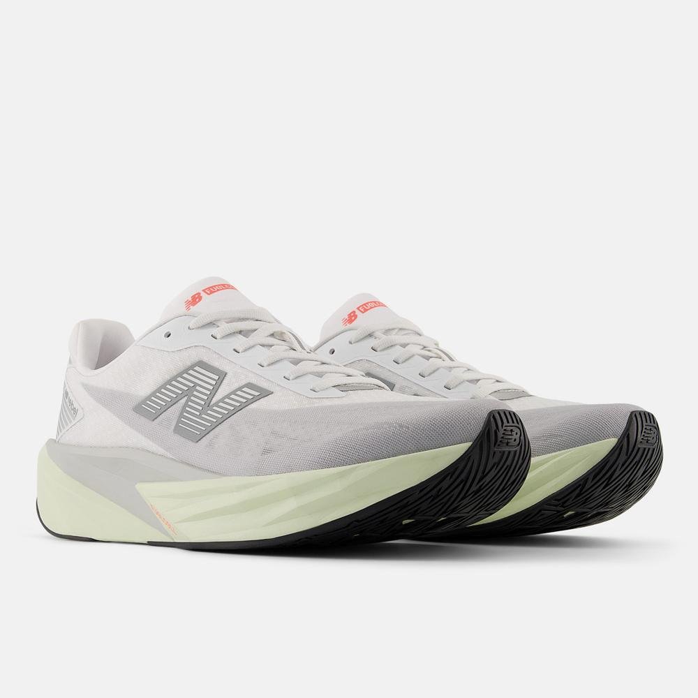 Tênis New Balance Fuelcell Rebel V5 Feminino Branco/Cinza 4