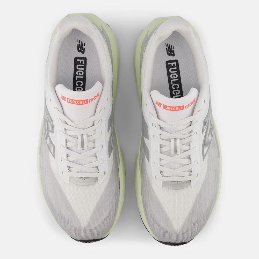 Tênis New Balance Fuelcell Rebel V5 Feminino Branco/Cinza 3