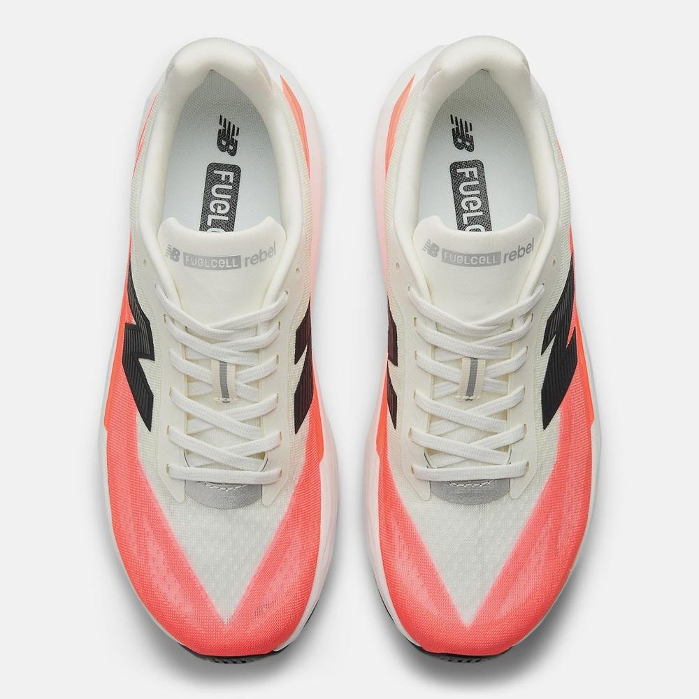 Tênis New Balance Fuelcell Rebel V5 Masculino Bege/Laranja 3