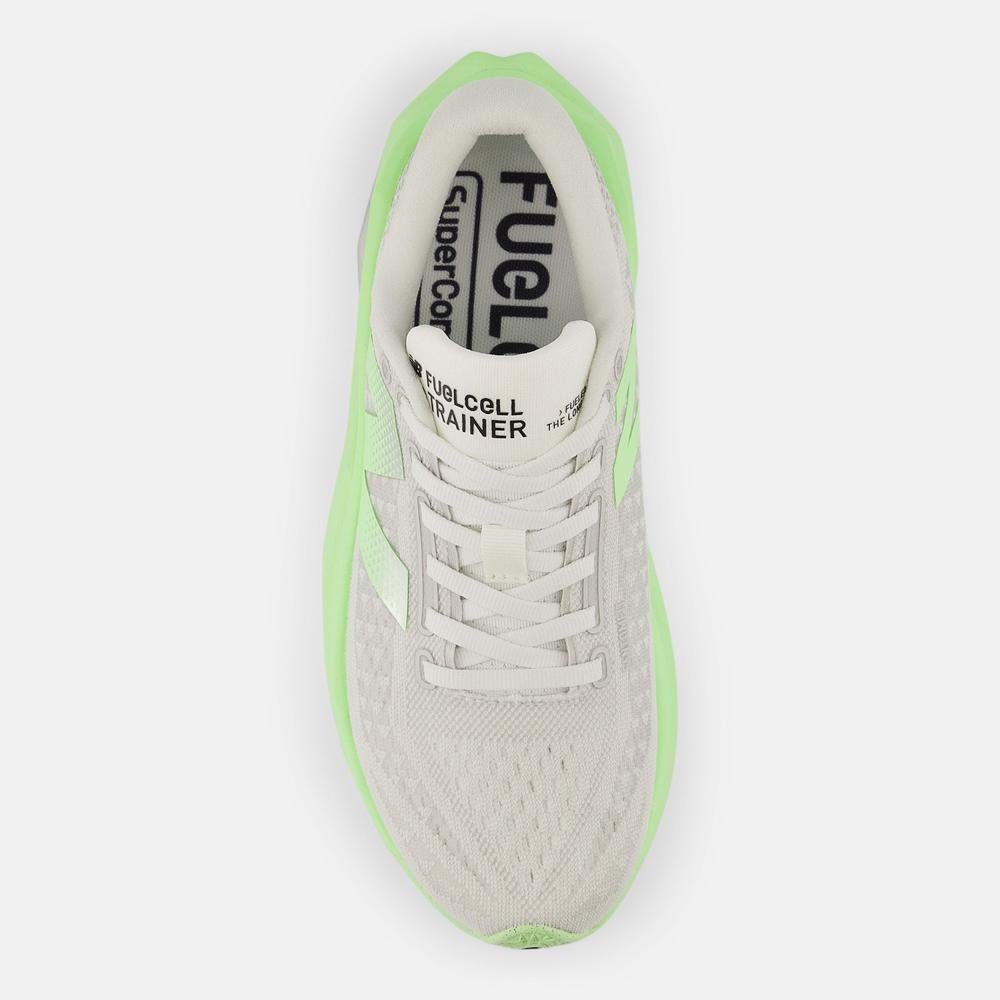 Tênis New Balance Fuelcell Supercomp Trainer V3 Feminino Bege/Verde 3