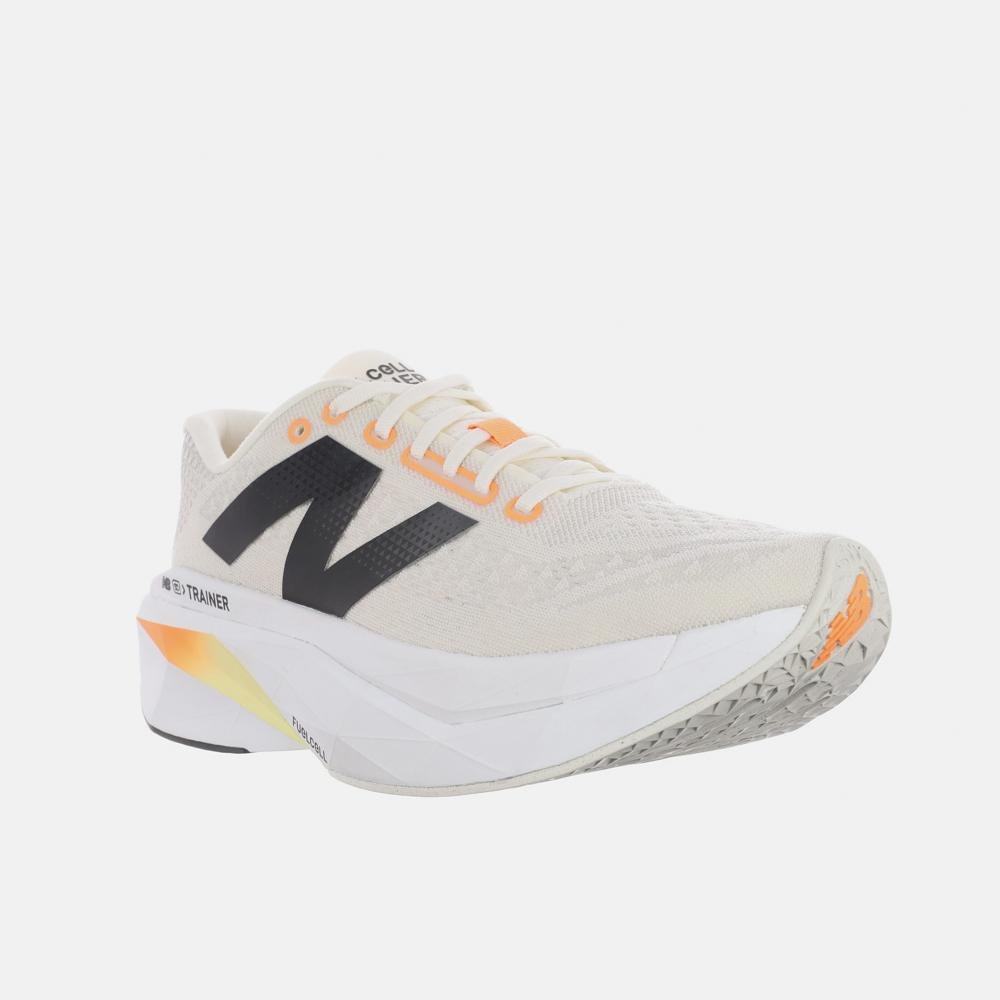 Tênis New Balance Fuelcell Supercomp Trainer V3 Masculino Branco/Preto/Laranja 4