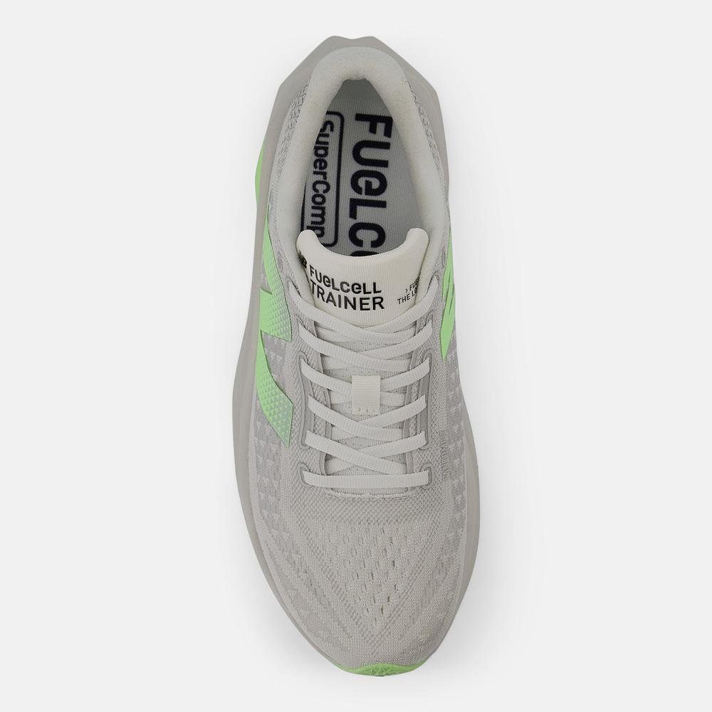 Tênis New Balance Fuelcell Supercomp Trainer V3 Masculino Cinza/Verde 3