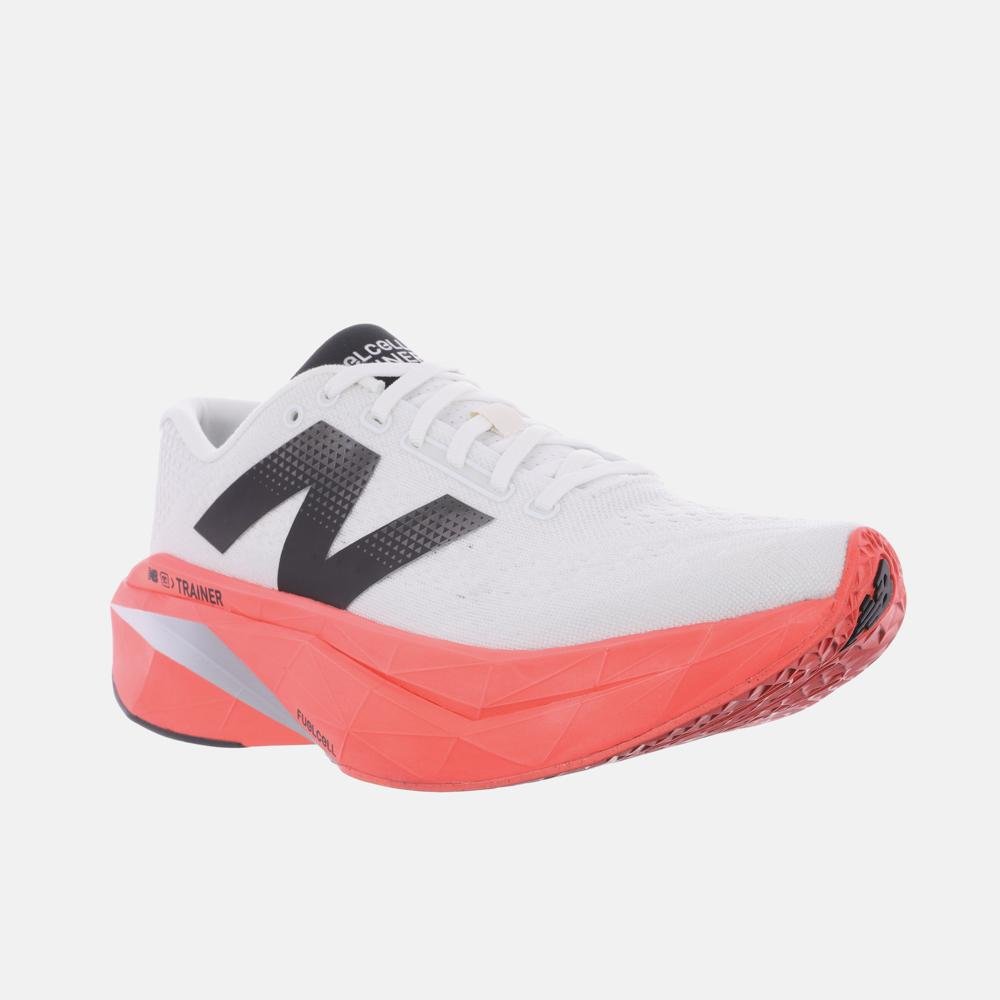 Tênis New Balance Fuelcell Supercomp Trainer V3 Masculino Branco/Preto/Laranja 4