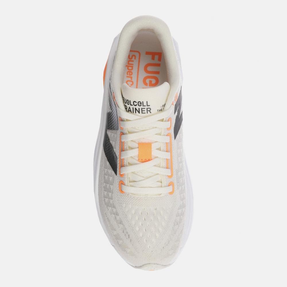 Tênis New Balance Fuelcell Supercomp Trainer V3 Feminino Branco/Preto/Laranja 3