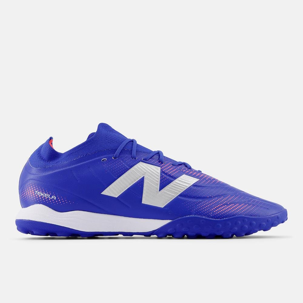 Chuteira Society New Balance Tekela Team Low Laced Tf V5 Unisex Azul