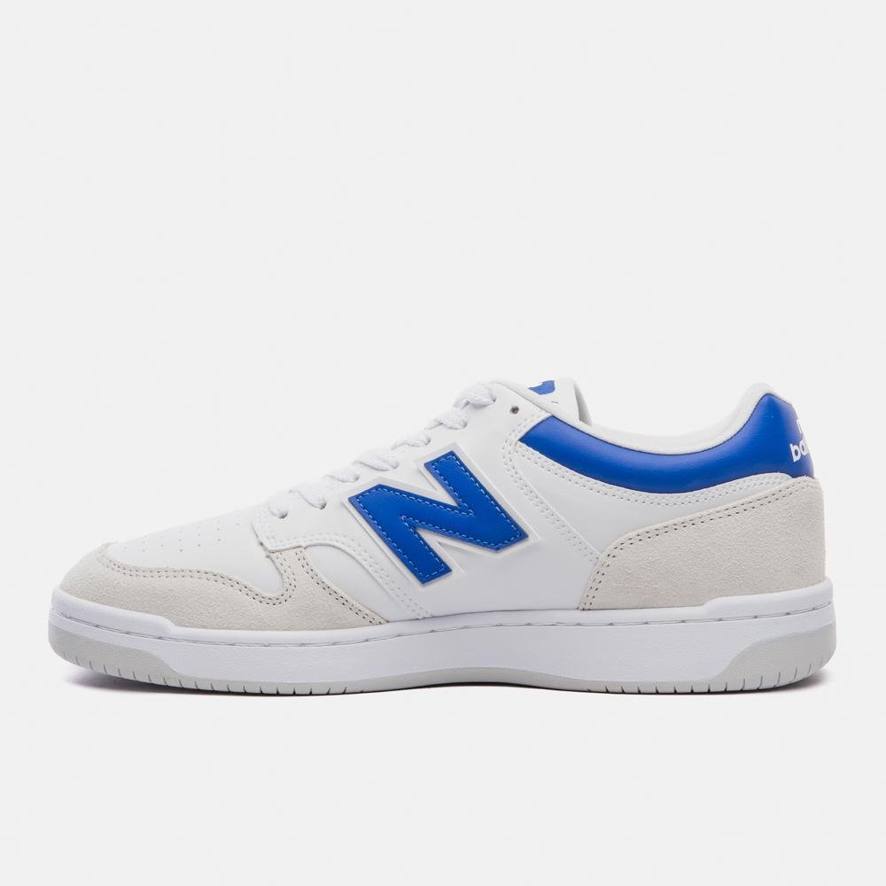 Tênis New Balance 480 Low Unisex Branco/Azul 2