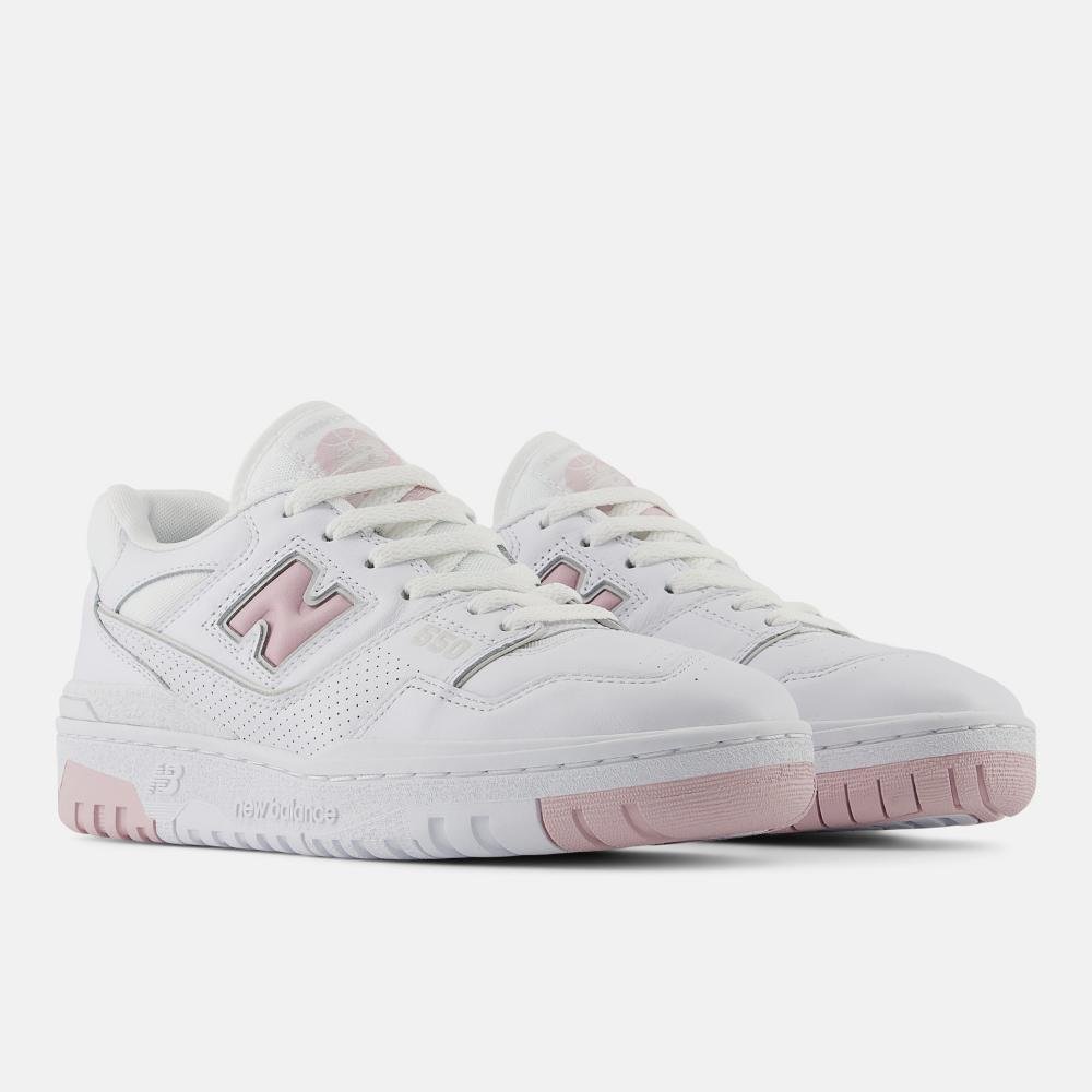 Tênis New Balance 550 Feminino Branco/Rosa 4