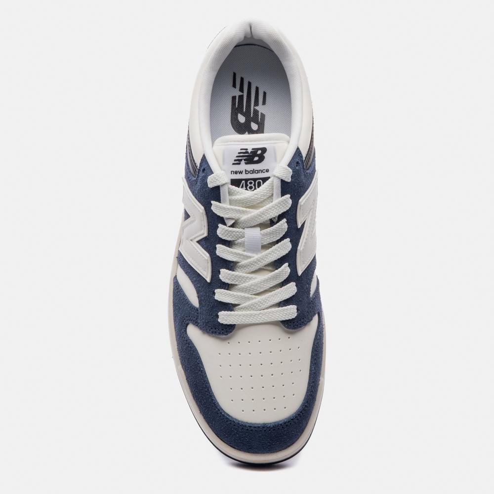 Tênis New Balance 480 Low Unisex Azul/Branco 3
