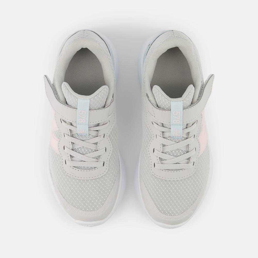 Tênis New Balance 578 Velcro Infantil Cinza/Rosa 3
