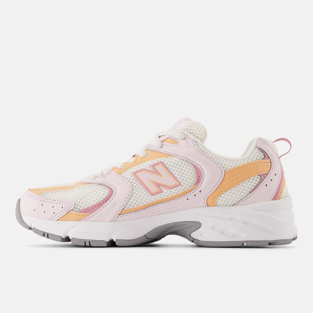 Tênis New Balance 530 Unisex Branco/Rosa/Laranja 2