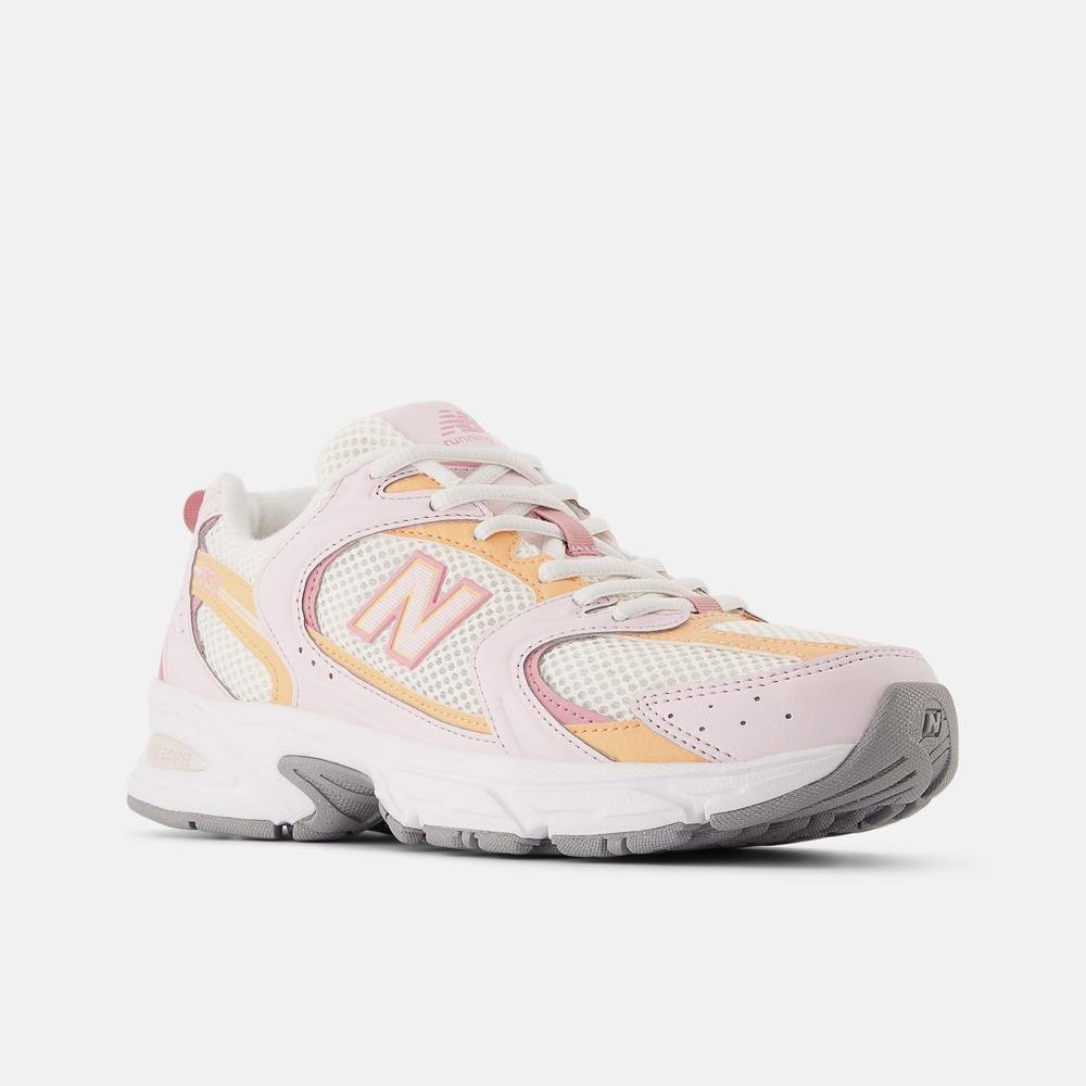 Tênis New Balance 530 Unisex Branco/Rosa/Laranja 4