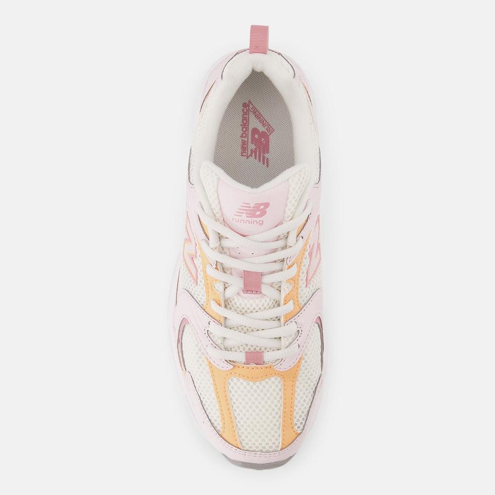 Tênis New Balance 530 Unisex Branco/Rosa/Laranja 3