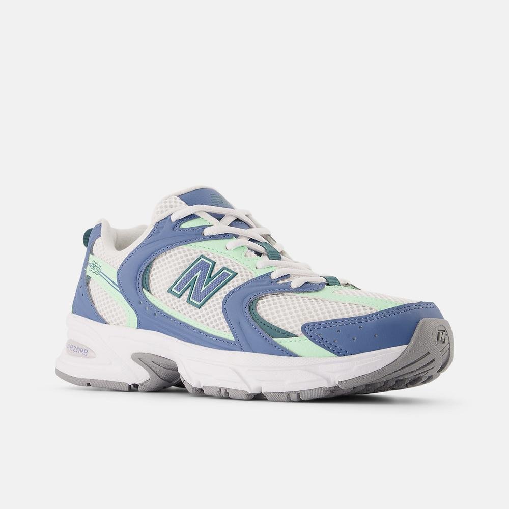 Tênis New Balance 530 Unisex Branco/Azul/Verde 4